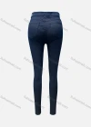 Wholesale Women's Casual Plain Patch Pocket Criss Cross Lace Up Skinny Jeans 4210# - Liuhuamall