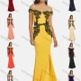 Wholesale Women's Elegant Off Shoudler Appliques Mermaid Evening Dress preview