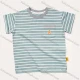 Wholesale Kids Casual Crew Neck Short Sleeve Striped Print Patch Pocket T-shirt MB21BTX466# Gray Clothing Wholesale Market Liuhua