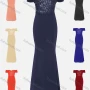 Wholesale Women's Elegant Off Shoulder Sequin Cap Mermaid Evening Dress 970# preview