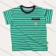 Wholesale Kids Casual Crew Neck Short Sleeve Striped Print Patch Pocket T-shirt MB21BTX466# Green Clothing Wholesale Market Liuhua