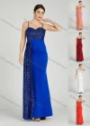 Wholesale Women's Elegant Sleeveless Spaghetti Strap Sequin Mermaid Evening Dress 5051# - Liuhuamall