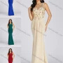 Wholesale Women's Elegant Scoop Neck Sequin Pearl Decor Tiered Evening Dress 5073# preview