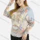 Wholesale Women's Lace 3D Floral Appliques Round Neck Long Sleeve Pullover Knit Top Pink Wholesale Clothing Market & Suppliers -LIUHUAMALL