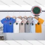 Wholesale Boys Embroidery Letter Graphic Striped Trim Casual Polo Shirt 3370# preview