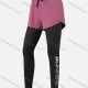 Wholesale Women's 2-in-1 Athletic Workout Letter Print Drawstring Elastic Waist Shorts SP0211# Purple Clothing Wholesale Market Liuhua