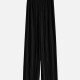 Women's Casual Plain Pleated Wide Leg pants Black Clothing Wholesale Market -LIUHUA