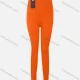 Wholesale Women's Casual Skinny Fit High Waist Plain Knit Legging Orange Clothing Wholesale Market Liuhua