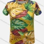 Wholesale Women's Round Neck Short Sleeve Tropical Print Casual T-Shirt preview