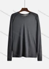 Wholesale Men's Round Neck Long Sleeve Plain Running Workout Pullover Sweatshirt T206# - Liuhuamall