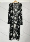 Wholesale Women's Casual Plain Open Front Floral Long Sleeve Cardigan 1009# - Liuhuamall