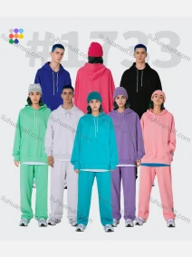 Wholesale Men's Casual Drawstring Sweatshirt Super Frence Terry Hoodie With Kangaroo Pocket 1733TW20#, LIUHUA CLOTHING WHOLESALE