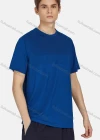 Wholesale Men's Sporty Round Neck Short Sleeve Breathable Quick Dry Plain T-Shirt - Liuhuamall