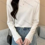 Wholesale Women's Casual Plain Round Neck Long Sleeve Tops 1066# preview