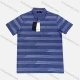 Wholesale Men's Casual Striped Short Sleeve Patch Pocket Polo Shirts Blue Clothing Wholesale Market Liuhua