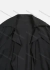 Wholesale Women's Casual Plain Lapel Belted Asymmetrical Hem Trench Coat - Liuhuamall