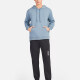 Men's Casual Plain Long Sleeve Drawstring Hoodie With Kangaroo Pocket LF30# Light Blue Clothing Wholesale Market -LIUHUA