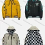 Wholesale Men's Casual Letter Print Striped Long Sleeve Drawstring Zipper Hoodie 48# preview