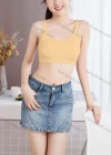 Wholesale Women's Plain Cartoon Graphics Double Straps Bra - Liuhuamall
