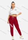 Wholesale Women's Casual Skinny Fit Flap Pockets Drawstring Sweatpants - Liuhuamall