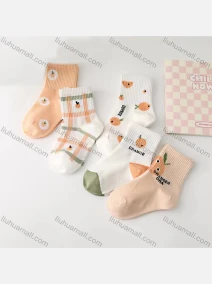 Wholesale Girls Softy Lovely Graphic Cushioned Ankle Socks, LIUHUA CLOTHING WHOLESALE