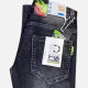 Men's Casual Button Closure Pockets Wash Denim Jeans 3# Clothing Wholesale Market -LIUHUA