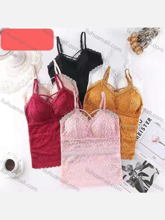 Wholesale Women's Pull-on Spaghetti Strap Guipure Lace Plain Camisole