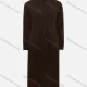 Wholesale Women's Casual Mock Neck Plain Pullover Long Sleeve Midi Sweater Dress 001# A609# Clothing Wholesale Market Liuhua