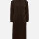 Women's Casual Mock Neck Plain Pullover Long Sleeve Midi Sweater Dress 001# A609# Clothing Wholesale Market -LIUHUA