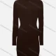 Wholesale Women's Turtleneck Plain Pullover Long Sleeve Midi Sweater Dress 002# B609# Clothing Wholesale Market Liuhua