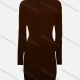 Wholesale Women's Turtleneck Plain Pullover Long Sleeve Midi Sweater Dress 002# B623# Clothing Wholesale Market Liuhua