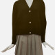 Women's Casual V Neck Plain Dual Pockets Pearl Decor Long Sleeve Cardigan Sweater 103# C608# Clothing Wholesale Market -LIUHUA