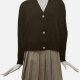 Women's Casual V Neck Plain Dual Pockets Pearl Decor Long Sleeve Cardigan Sweater 103# C609# Clothing Wholesale Market -LIUHUA