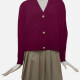 Women's Casual V Neck Plain Dual Pockets Pearl Decor Long Sleeve Cardigan Sweater 103# C617# Clothing Wholesale Market -LIUHUA
