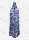 Wholesale Women's Islamic Modest Allover Vintage Print Maxi Prayer Abaya Dress With Hijab 2 Pieces Set - Liuhuamall