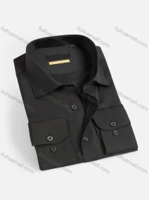 Wholesale Men's Casual Plain Long Sleeve Shirts 1654-2#, LIUHUA CLOTHING WHOLESALE