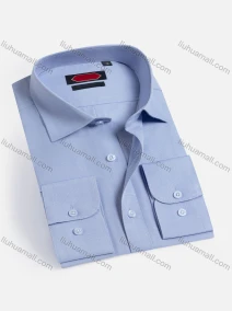 Wholesale Men's Casual Plain Long Sleeve Shirts 2019-7#, LIUHUA CLOTHING WHOLESALE