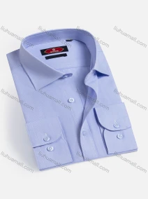 Wholesale Men's Casual Plain Long Sleeve Shirts 6922-11#, LIUHUA CLOTHING WHOLESALE