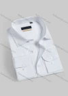Wholesale Men's Casual Plain Button Down Long Sleeve Collared Shirts A1738-1# - Liuhuamall