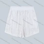 Wholesale Women's Vacation Embroidery Lace Hollow Out Plain Elastic Waist Shorts preview