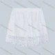 Wholesale Women's Embroidery Floral Lace Plain Elastic Waist Short 019# White Clothing Wholesale Market Liuhua