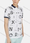 Wholesale Men's Casual Short Sleeve Letter Print Button Front Polo Shirts - Liuhuamall