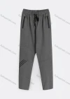Wholesale Men's Sporty Plain Striped Trim Drawstring Zipper Pockets Pants - Liuhuamall