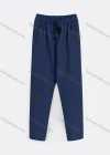 Wholesale Men's Sporty Plain Striped Trim Drawstring Zipper Pockets Pants - Liuhuamall