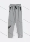 Wholesale Men's Sporty Plain Striped Trim Drawstring Zipper Pockets Pants - Liuhuamall