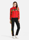 Wholesale Women's Slim Fit Stand Collar Letter Graphic Zip Up Active Casual Jacket - Liuhuamall