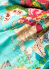 Wholesale Women's Spring Spaghetti Strap Sleeveless Floral Print Pleated Maxi Dress - Liuhuamall