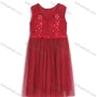 Wholesale Girls Sleeveless Zip Back Embroidery Beads Lace Flower Girl Dress preview