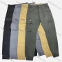 Wholesale Men's Casual Plain Flap Pockets Zip Decor Button Closure Cargo Pant 9958# preview