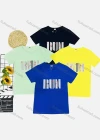 Wholesale Boy's Casual Letter Print Round Neck Short Sleeve Tee - Liuhuamall